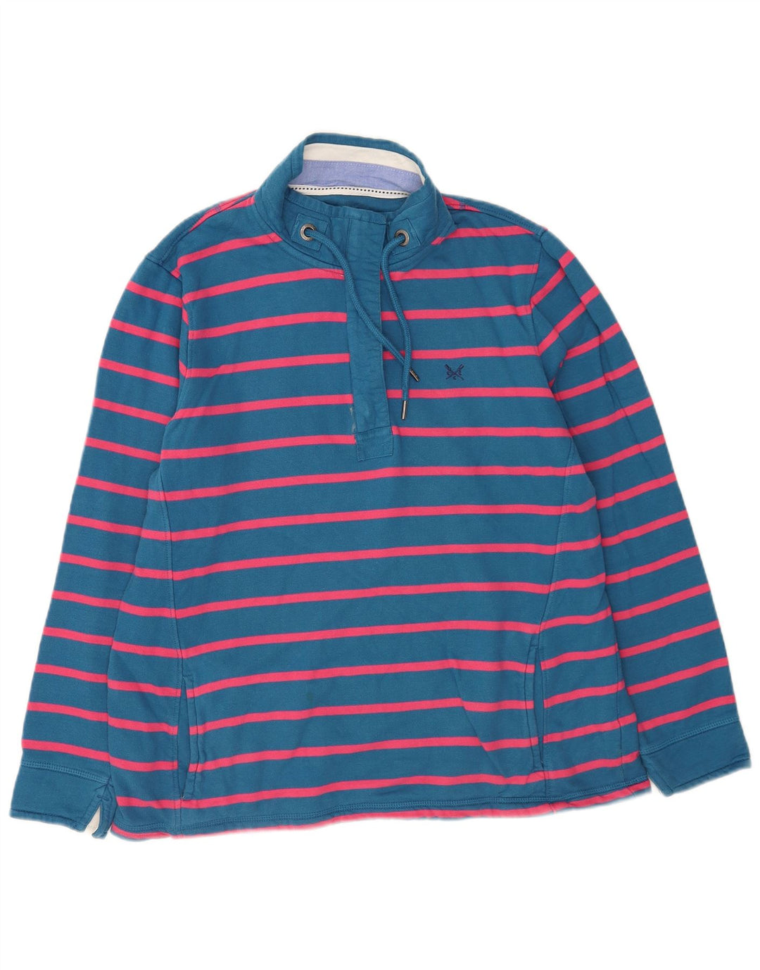 Damska bluza oversize Crew Clothing Jumper UK 14, duże niebieskie paski