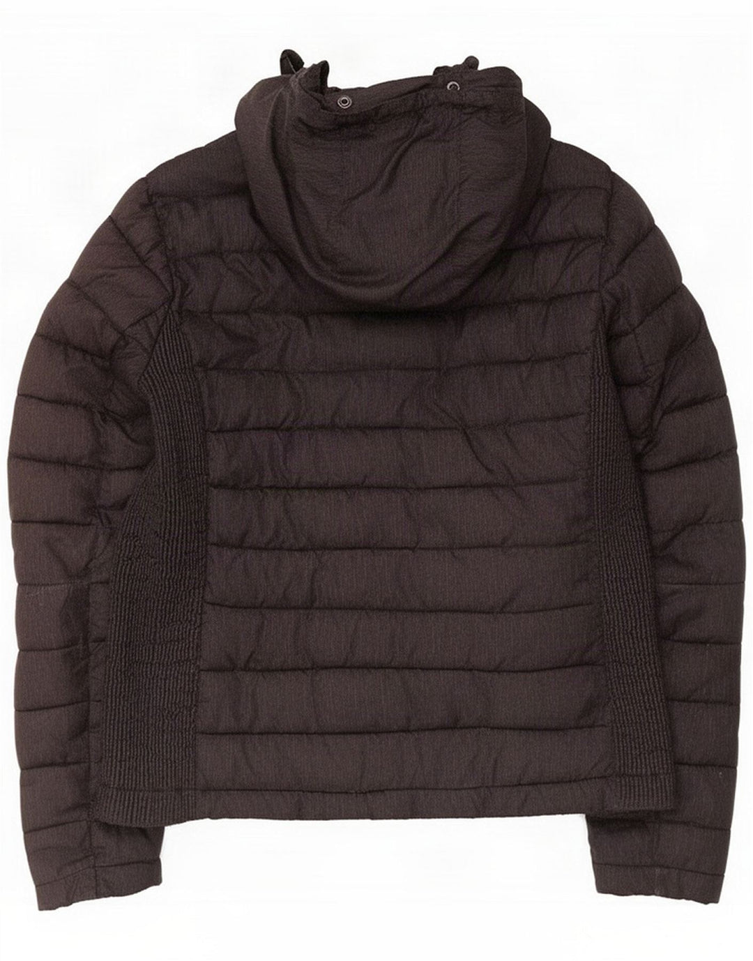 Damska wyściełana kurtka z kapturem Superdry UK 16, duża, czarna, poliester