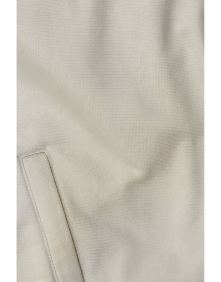 Męska kurtka dresowa DIADORA z grafiką, duża, biała, z blokami kolorów