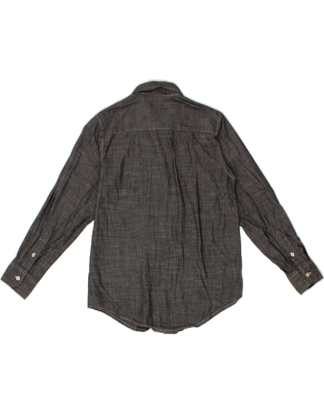 WRANGLER Boys Shirt 10-11 Years Large Grey Cotton Vintage Wrangler and Second-Hand Wrangler from Messina Hembry 