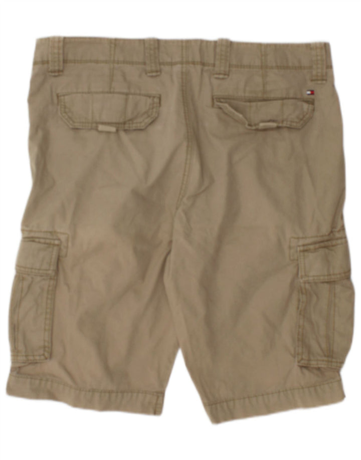 Męskie spodenki cargo Tommy Hilfiger W33, duże, bawełniane w kolorze khaki
