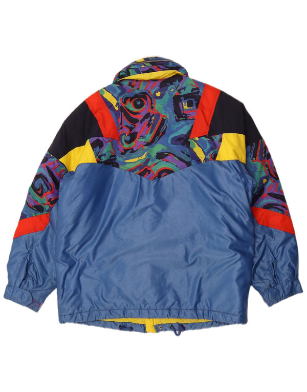 Męska kurtka narciarska Fila z kapturem i luźnym krojem UK 36 Small Blue Colourblock