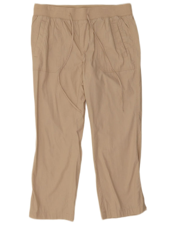 Krótkie spodnie chino damskie Marks & Spencer UK 14 duże W32 L26 beżowe