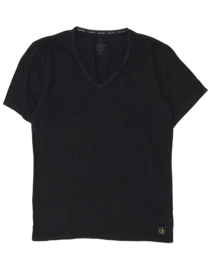 T-shirt męski Calvin Klein, średni czarny, bawełniany
