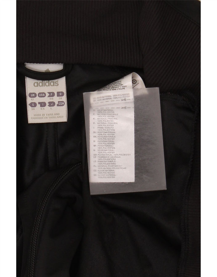 Damska bluza dresowa Adidas UK 12 Średni czarny poliester