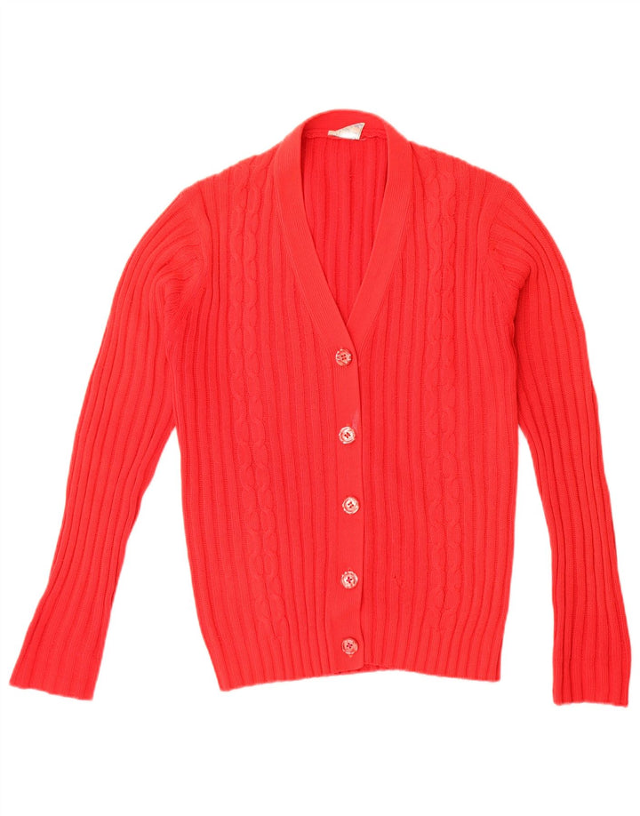 Sweter damski w stylu vintage IT 42 Średni czerwony akryl