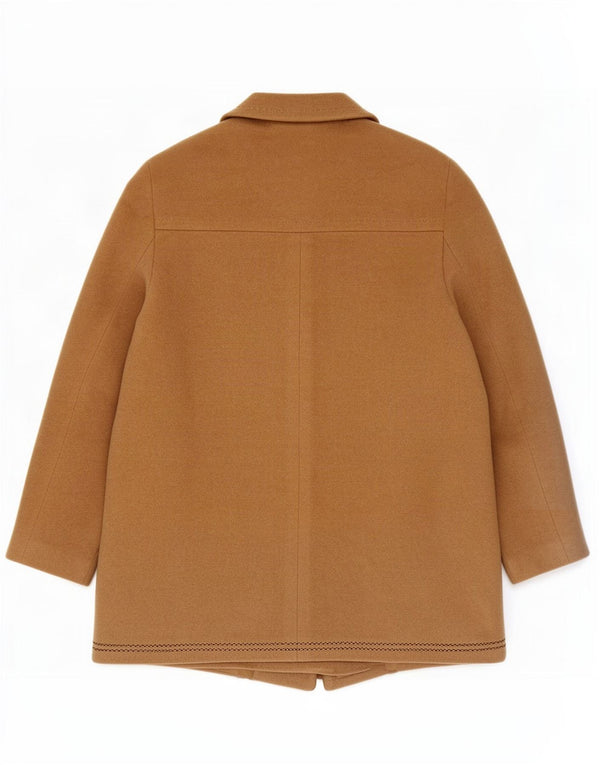Płaszcz damski Blarney Woolen Mills UK 16, duży, beżowy, wełniany