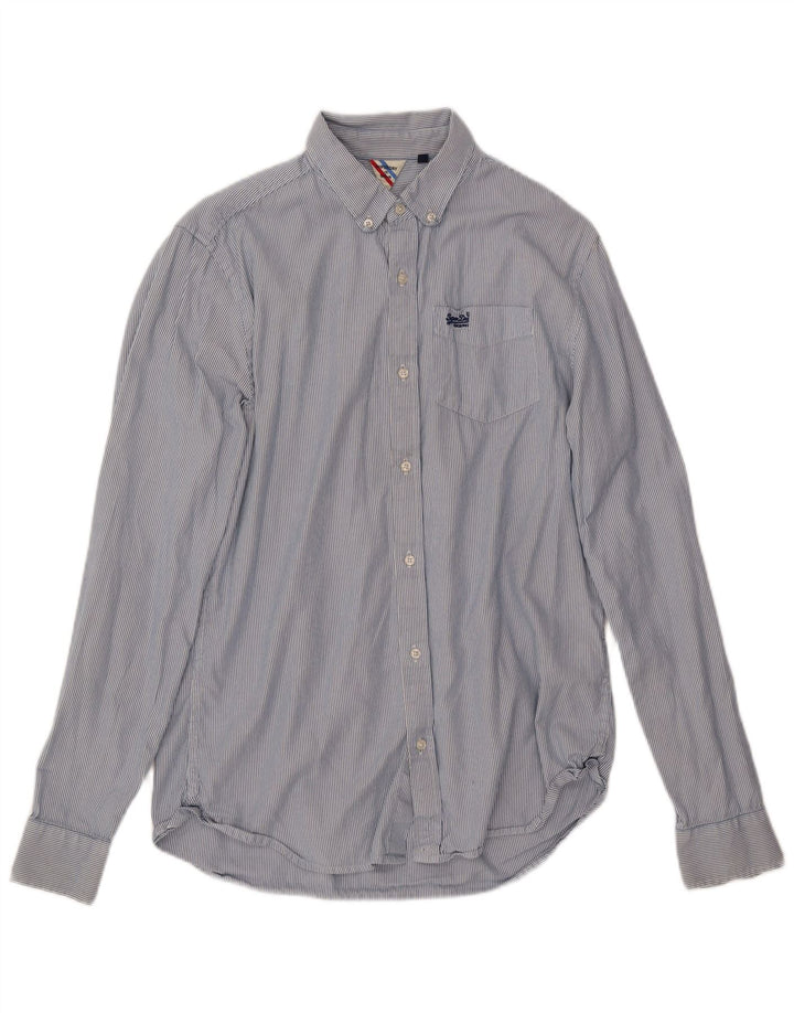 Koszula męska Superdry w średnie niebieskie prążki