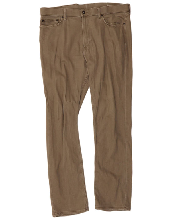Spodnie damskie Marks & Spencer Straight Regular W40 L33 Beżowe