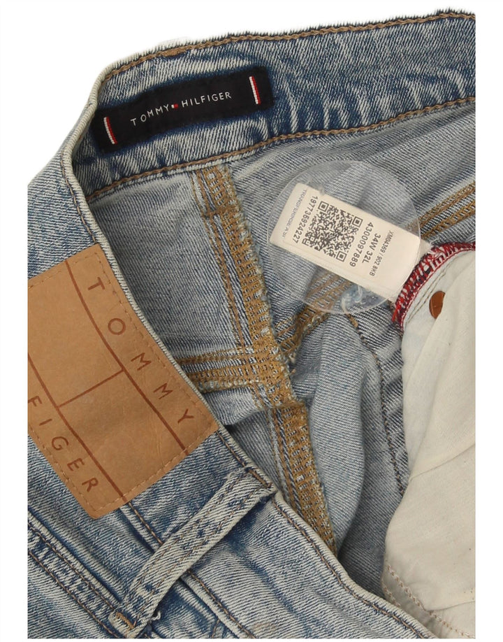 Męskie jeansy slim fit Tommy Hilfiger W34 L32 Niebieskie bawełniane