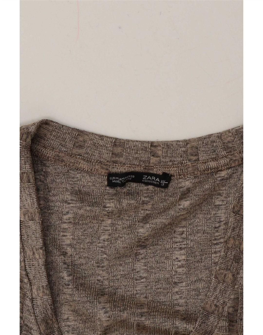 Damska sukienka t-shirtowa oversize Zara UK 14 w średnie szare paski