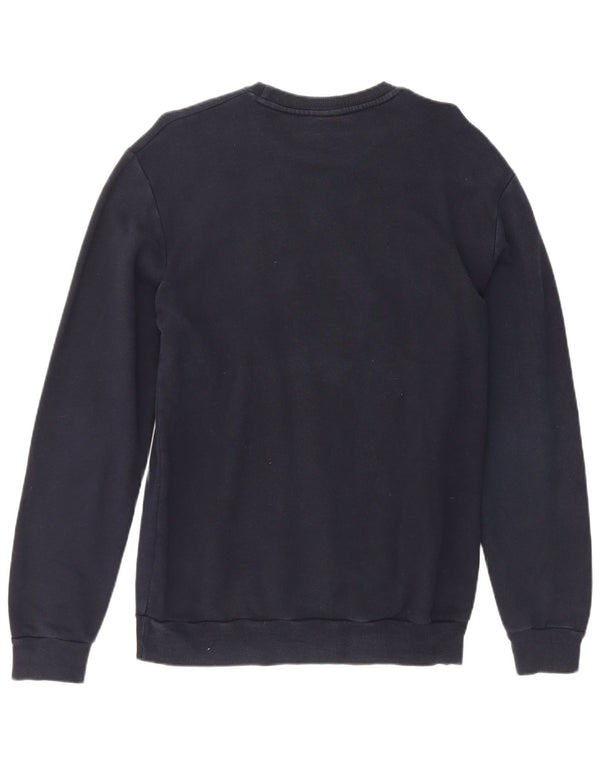 Zara Mens Graphic Sweatshirt Jumper Medium Navy Blue