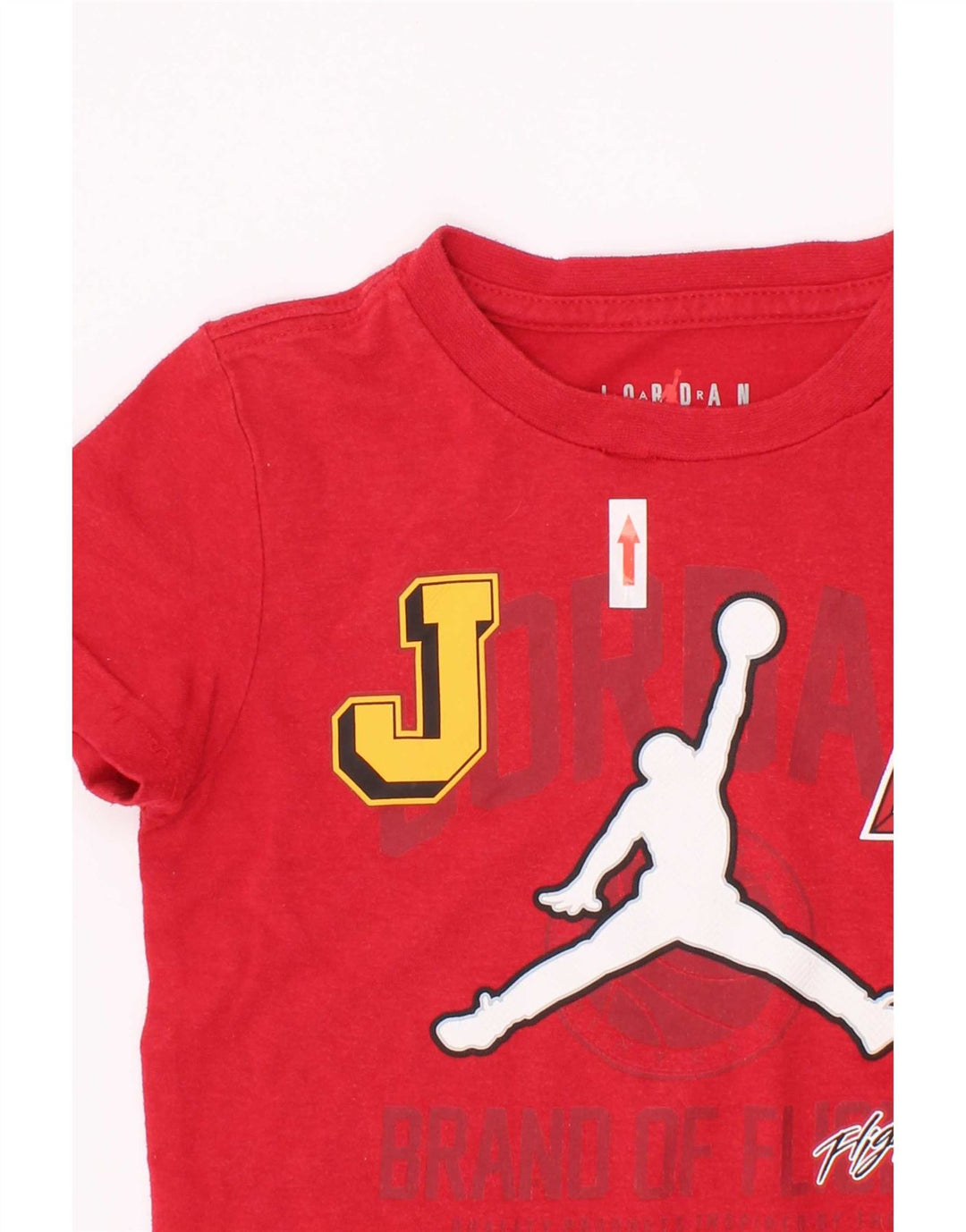 Chłopięcy T-shirt z grafiką Jordan, 2-3 lata, czerwona, bawełniana