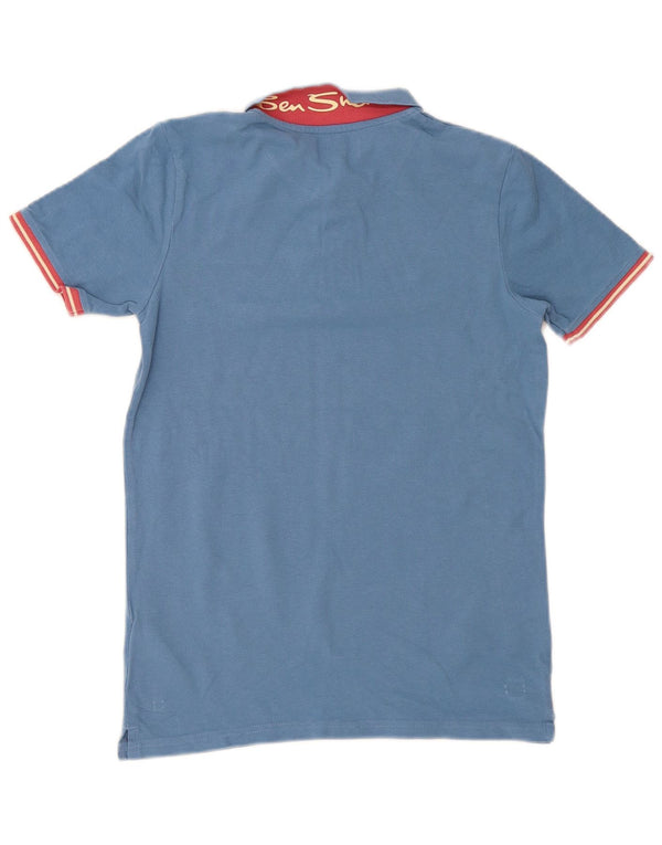 Ben Sherman Boys Polo Shirt 14-15 Years Blue Cotton