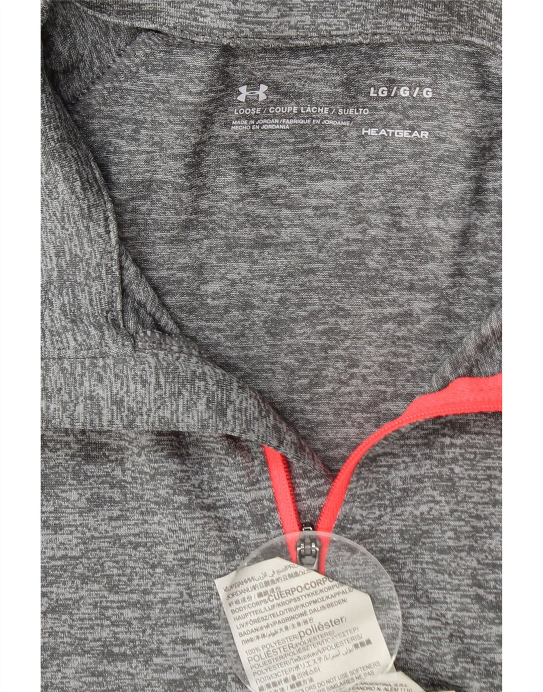 Damski dres Under Armour Heat Gear Pullover Top UK 14, duży, szary