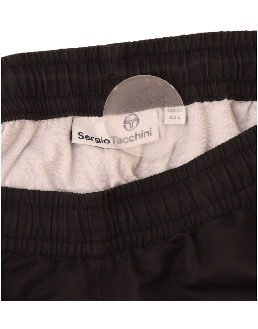 Męskie spodnie dresowe Sergio Tacchini Joggers, średni czarny poliester