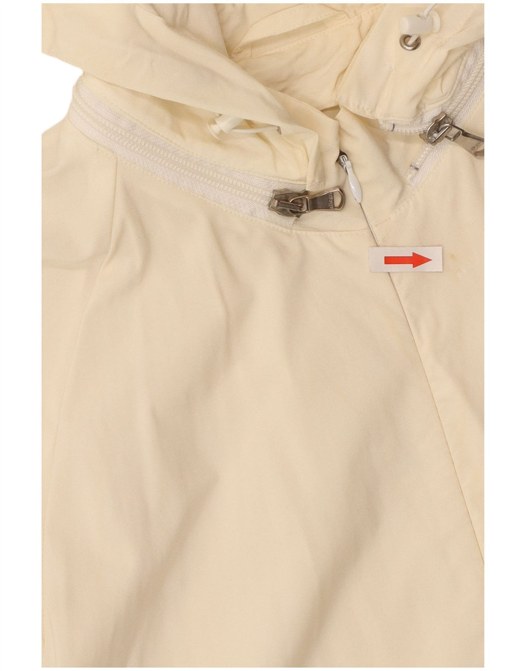 Damska kurtka bomberka z kapturem Allegri UK 14, duża w kolorze złamanej bieli