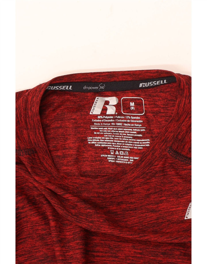 Chłopięcy top Russell Athletic Dri-Power z długim rękawem, 7-8 lat, średni bordowy