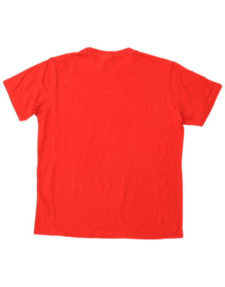 Męski T-shirt z grafiką Sergio Tacchini, duży, czerwony, bawełniany