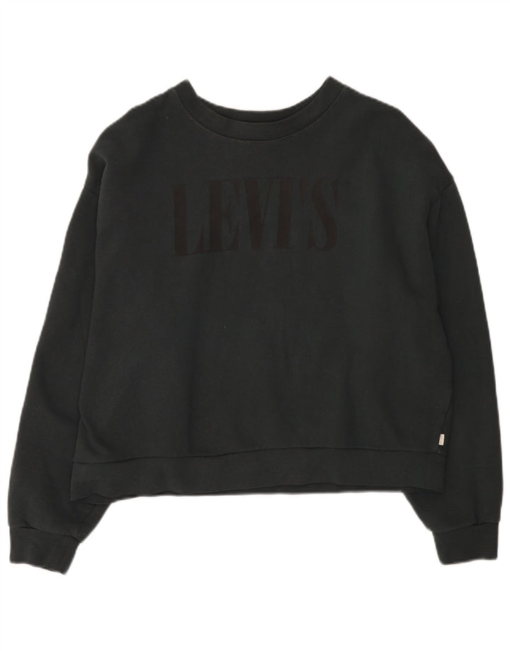 Damska bluza oversize typu Crop firmy Levi's UK 14, średni granat
