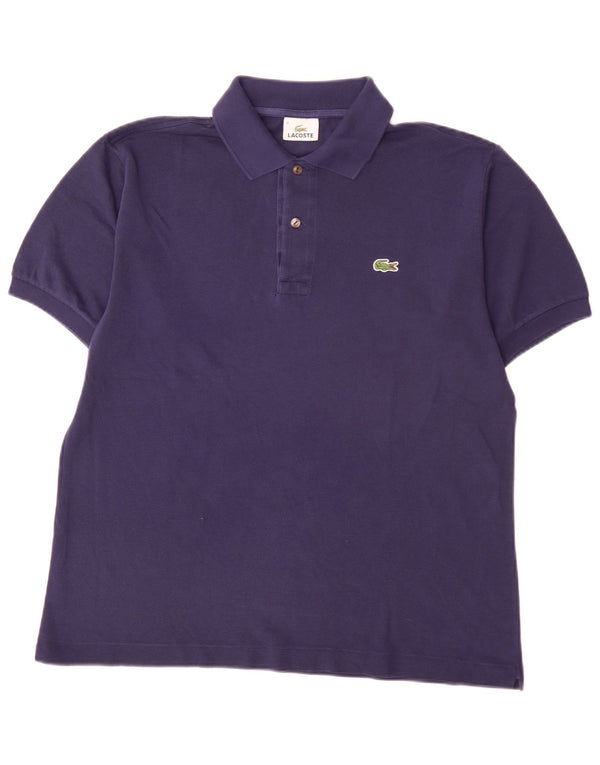 Lacoste Mens Polo Shirt Size 4 Medium Purple Cotton