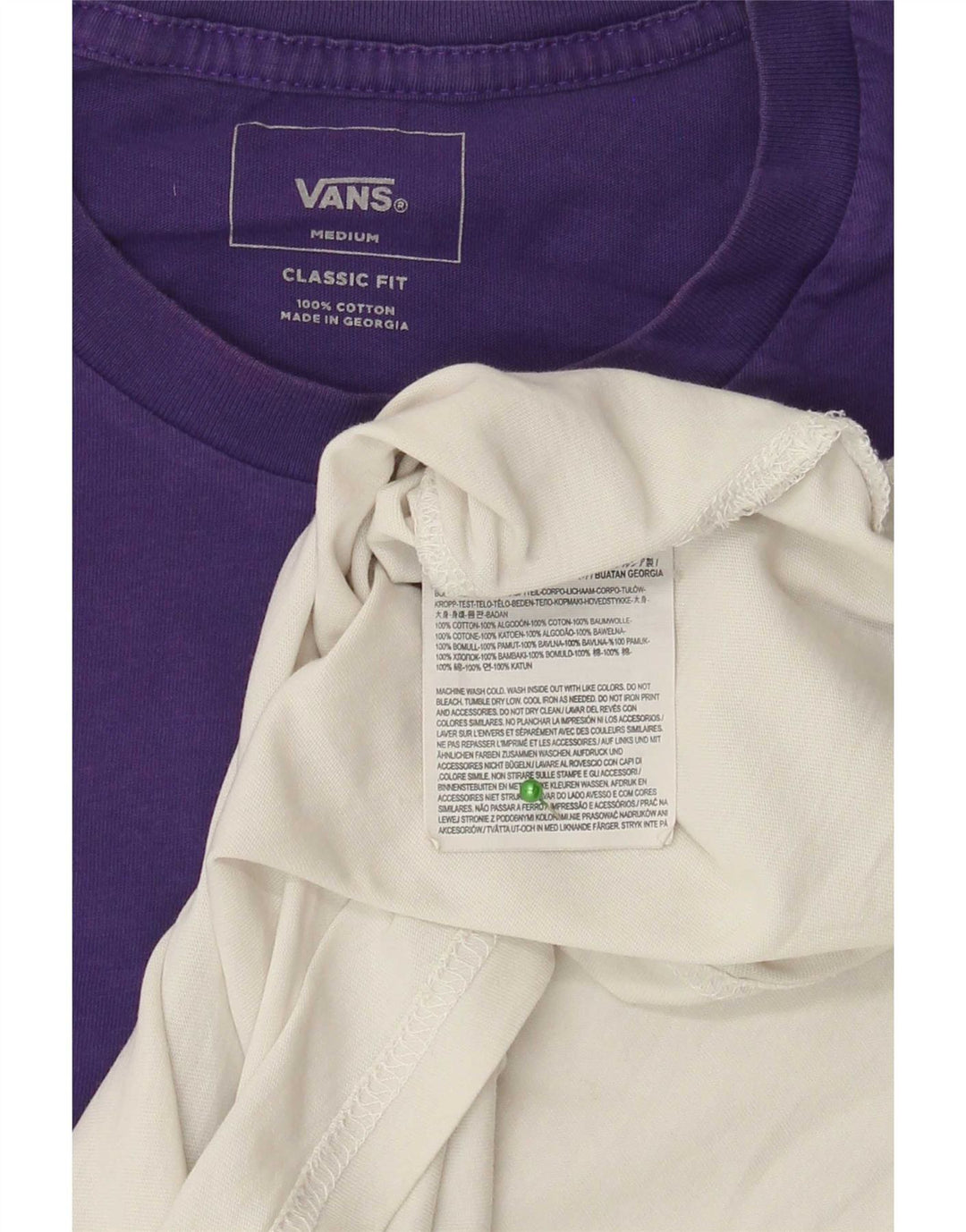T-shirt męski Vans o klasycznym kroju, bawełniany, w kolorze średniej bieli