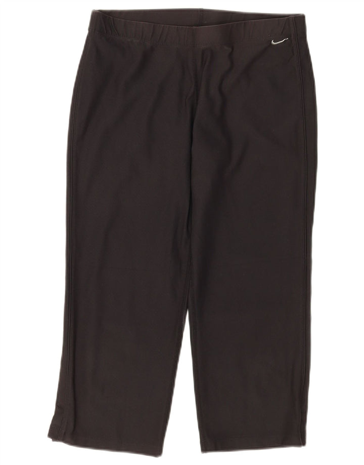 Damskie spodnie dresowe NIKE Dri Fit Capri UK 10/12 Średnia czerń