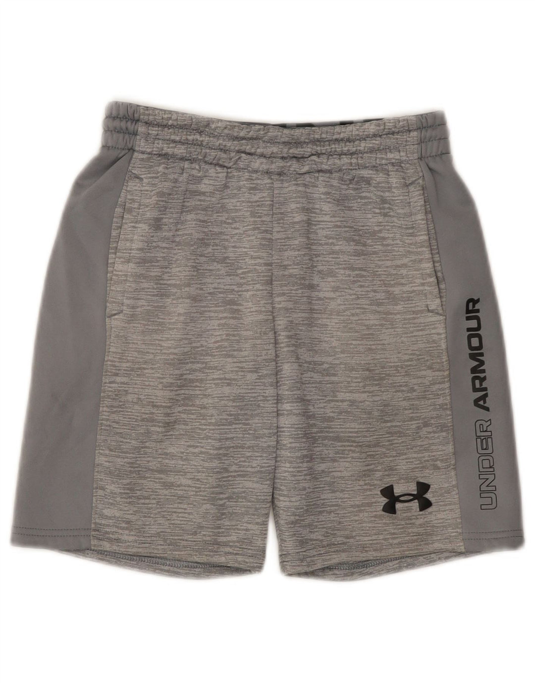 Chłopięce spodenki sportowe Under Armour Graphic 9-10 lat, średnioszare, nakrapiane