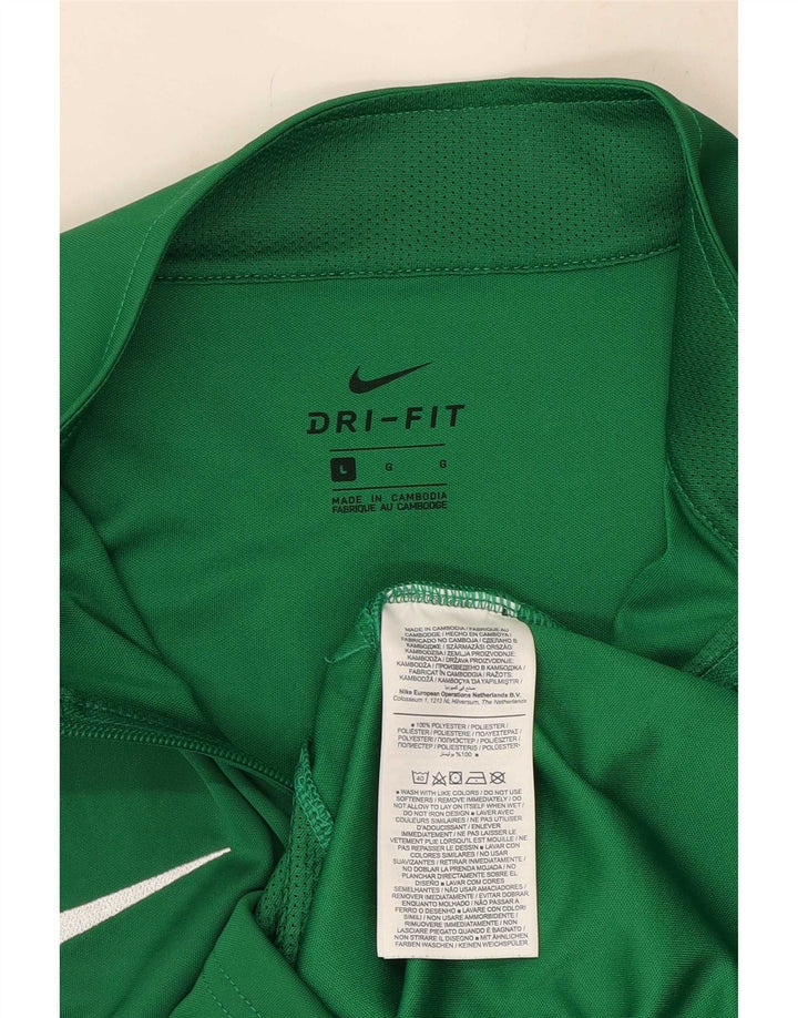 Męska kurtka dresowa Nike Dri Fit Graphic, duża, zielona, poliestrowa