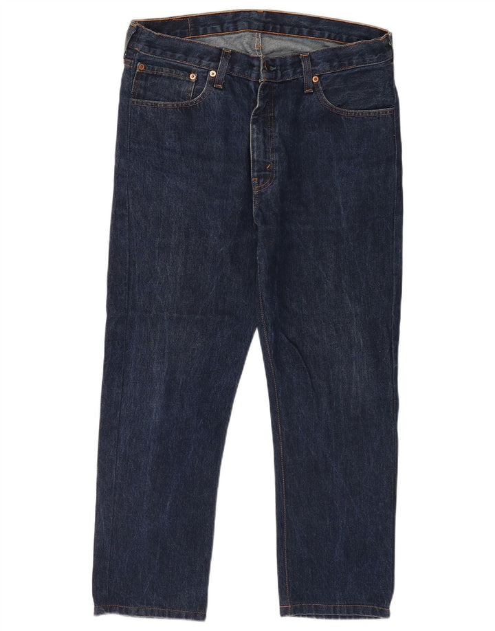 Męskie jeansy Levi's 751 Cropped Straight W36 L25 Granatowe