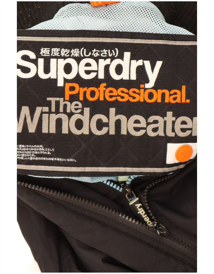 Męska kurtka wiatrówka Superdry The Windcheater Graphic UK 38, średnia czarna