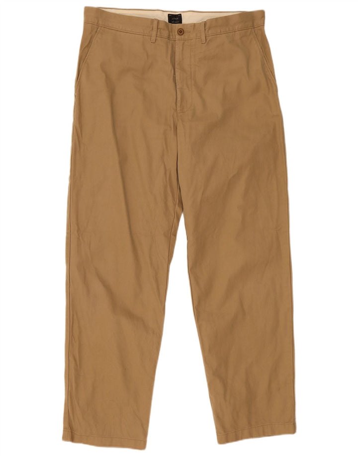 Męskie zwężane spodnie Chino J. CREW W35 L32 Beżowa bawełna