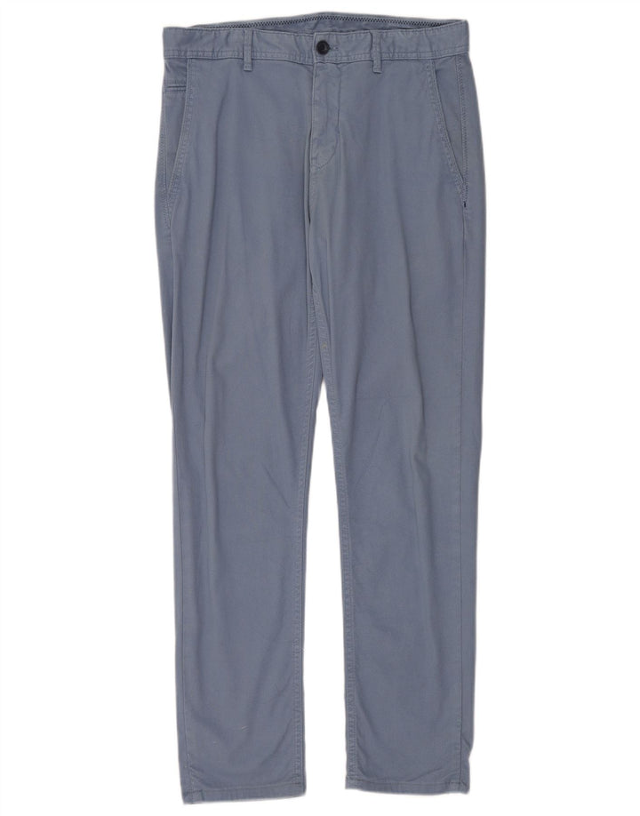 Męskie proste spodnie chino Zara EU 40 Medium W31 L30 Niebieskie
