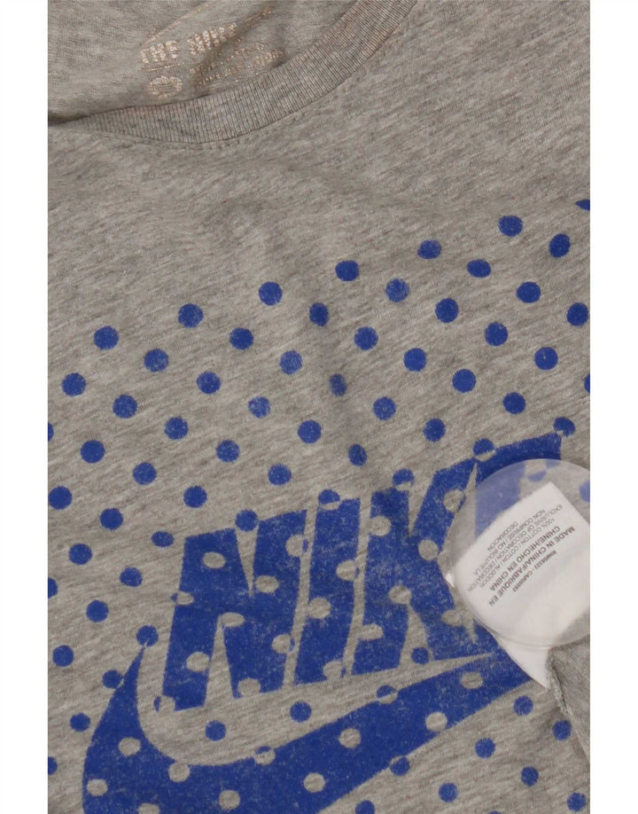 Męski T-shirt Nike Air Max z grafiką, średnioszary, bawełniany