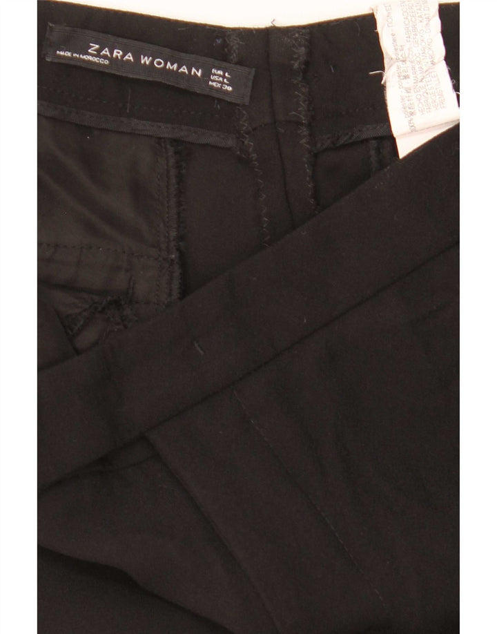 Spodnie damskie Zara Flare, duże, duże W32 L32, czarny poliester