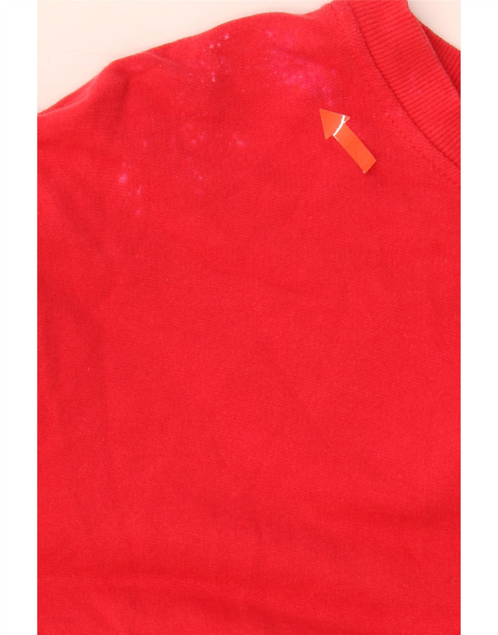 CHAMPION Womens Oversized Graphic Sweatshirt Jumper UK 10 Small Red Vintage Champion and Second-Hand Champion from Messina Hembry 
