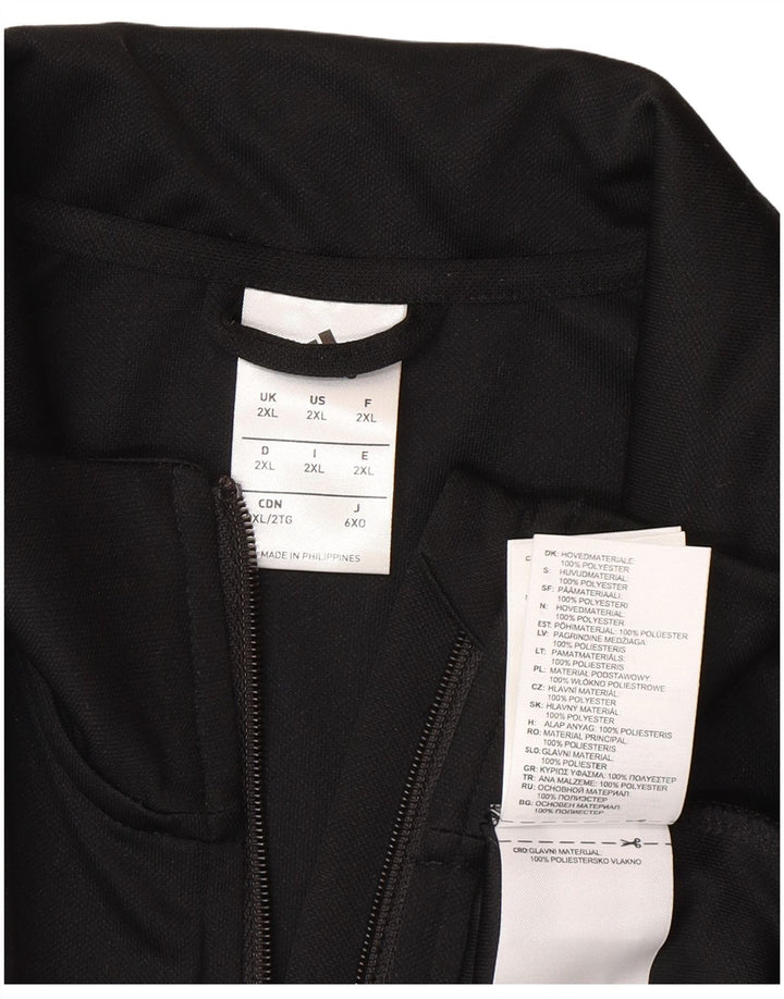 Adidas Męska kurtka dresowa Climalite Top 2XL Czarny poliester