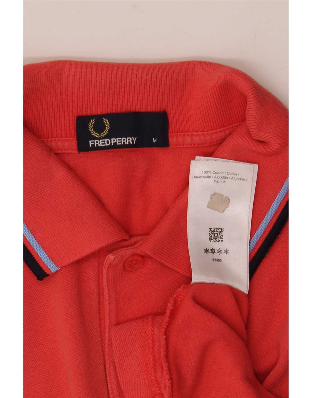 Męska koszulka polo Fred Perry, bawełniana w średnie czerwone paski