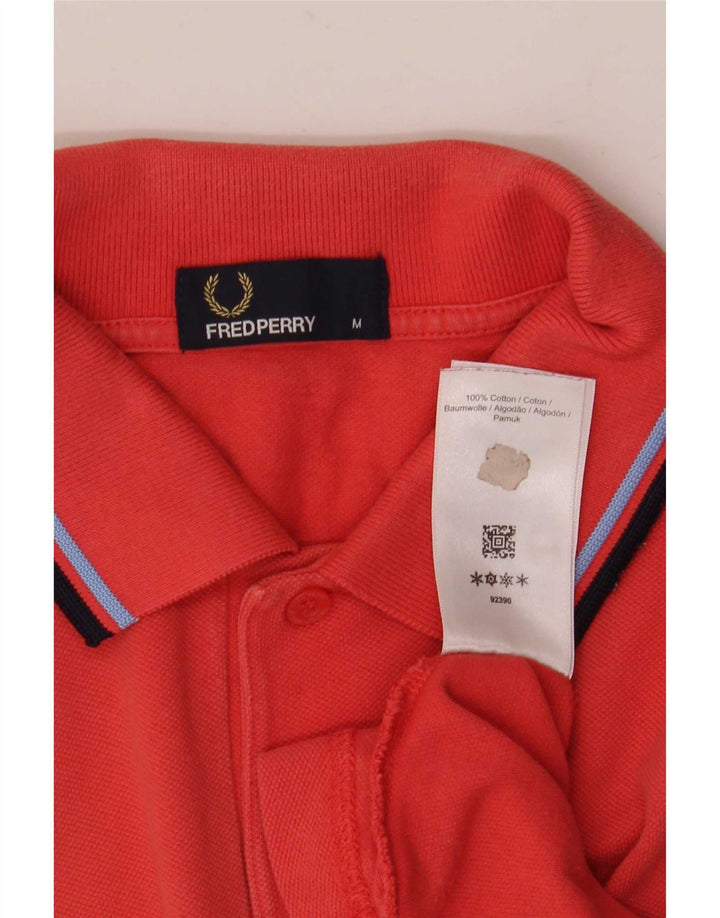 Męska koszulka polo Fred Perry, bawełniana w średnie czerwone paski