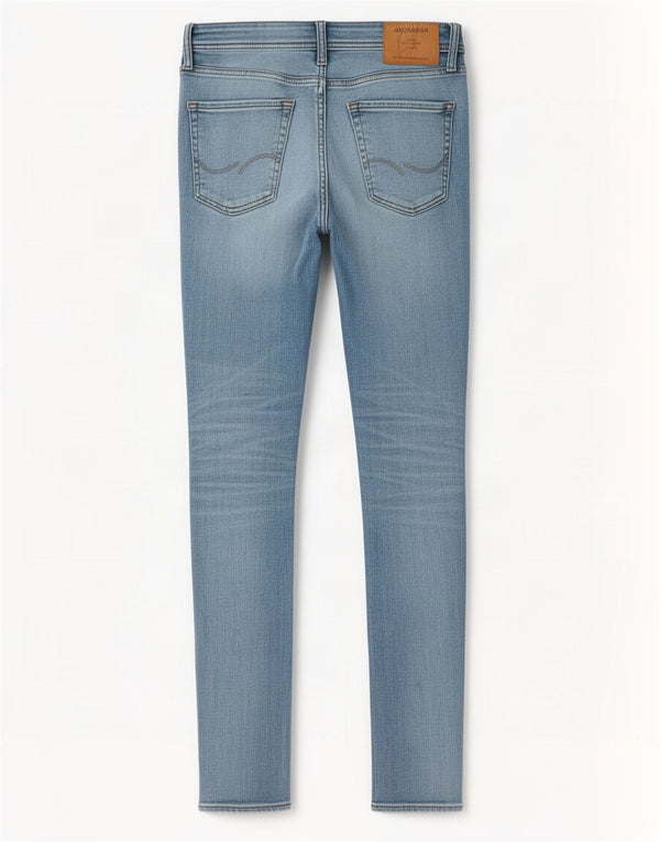 Jack & Jones Męskie Liam Skinny Jeans W30 L32 Niebieskie bawełniane