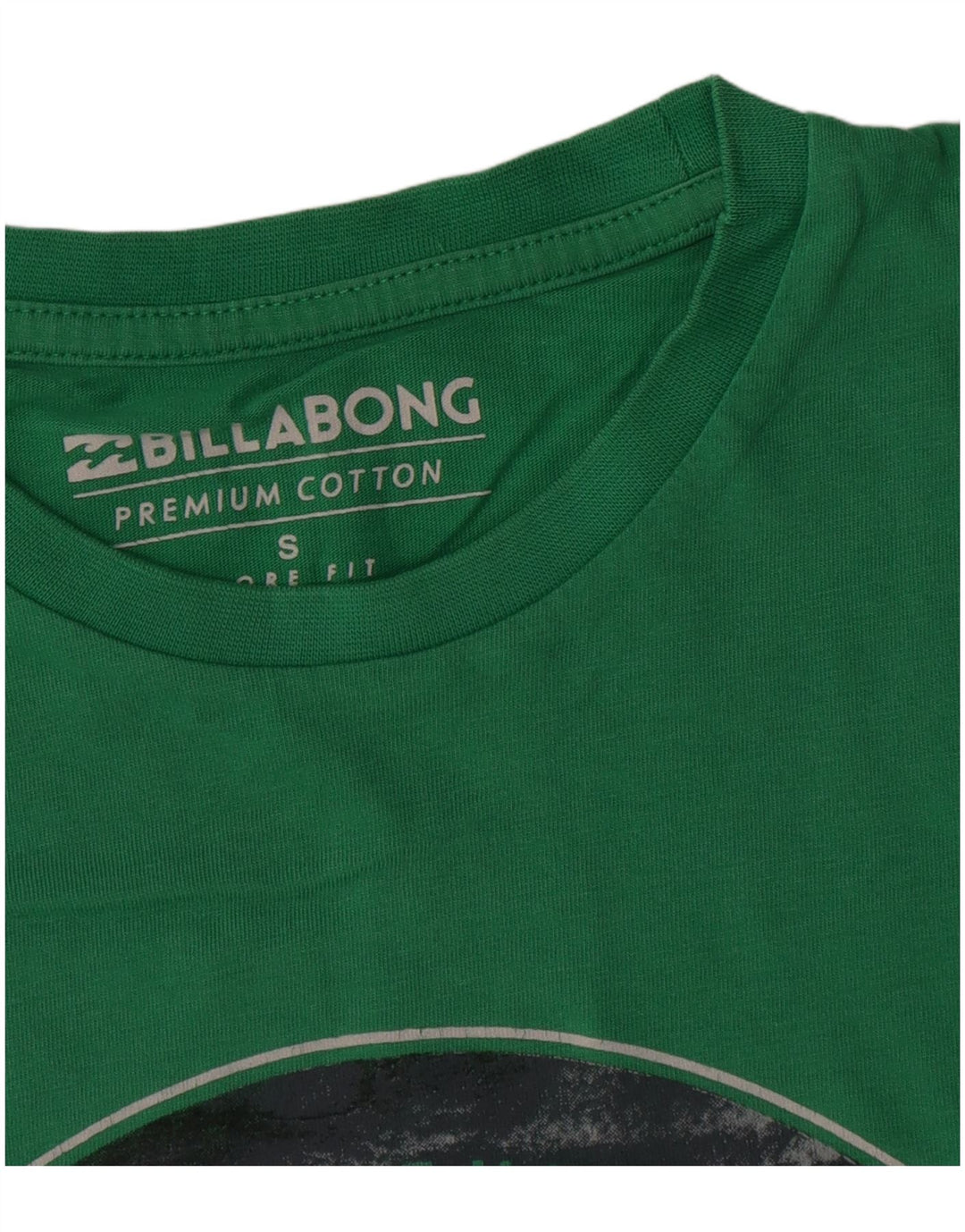 Męski T-shirt z grafiką Billabong, mały, zielony, bawełniany
