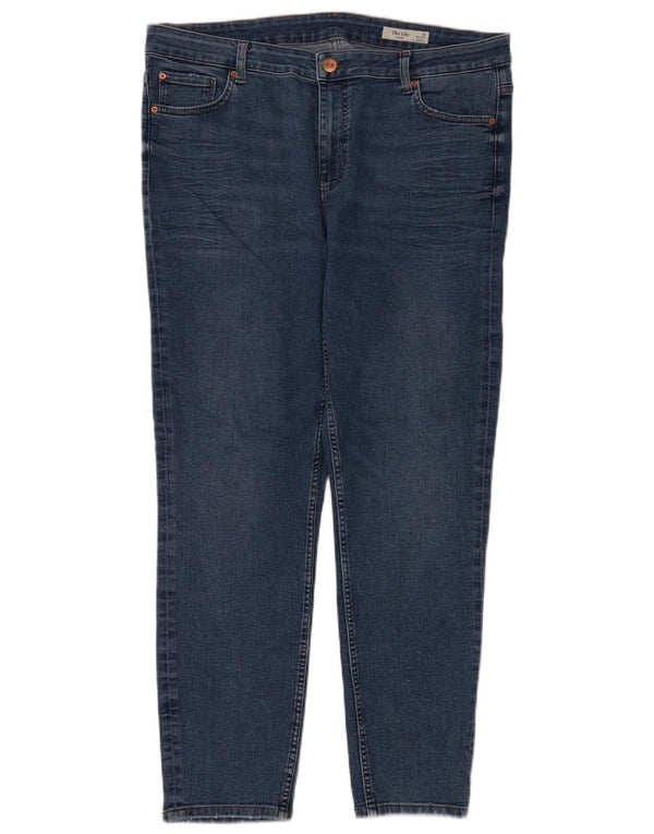 Marks & Spencer Damskie The Lily Jeansy Slim z wysokim stanem UK 18 XL W36 L28 Niebieskie