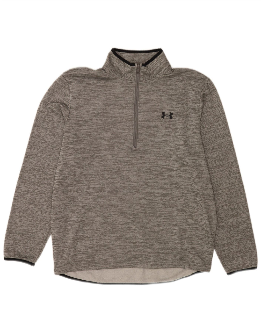 Męski sweter Under Armour z zamkiem błyskawicznym, duży, szary, nakrapiany poliester