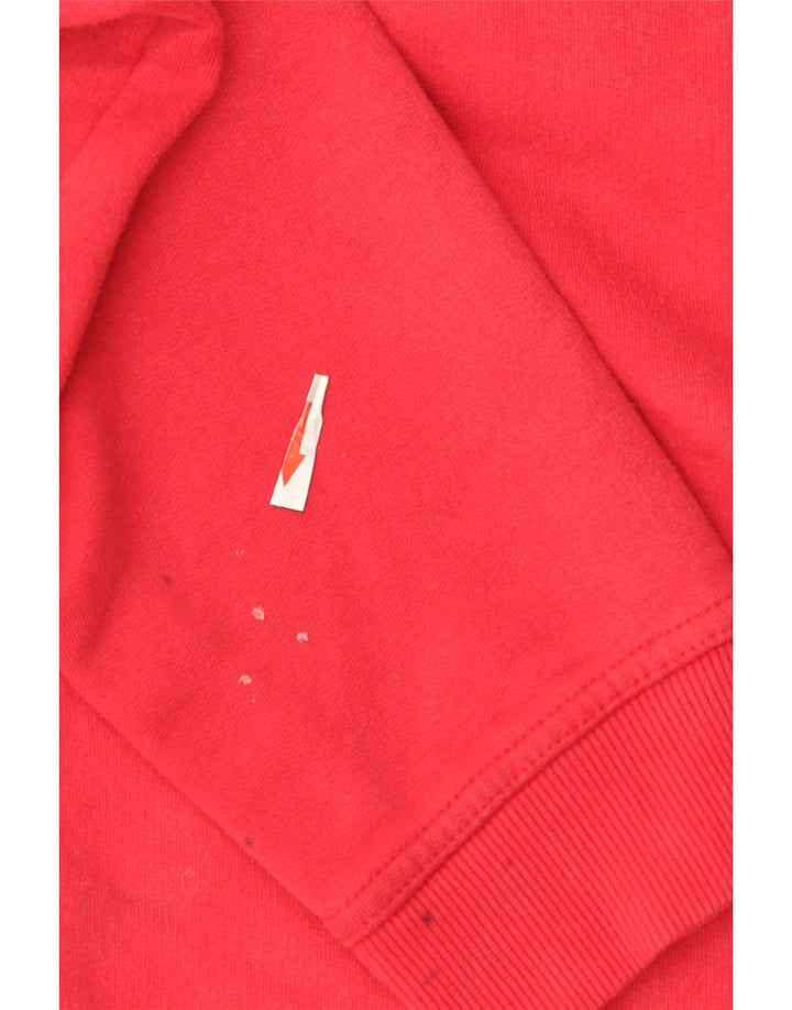 Crew Clothing Męska bluza z zamkiem błyskawicznym, średnio czerwona, bawełniana