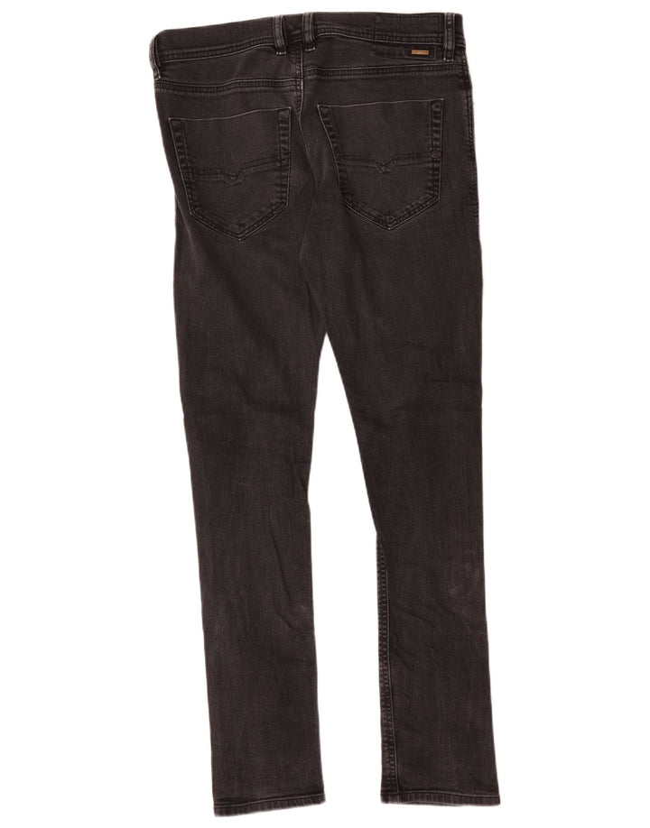 Diesel Męskie Carrot Slim Jeansy W30 L32 Czarne bawełniane