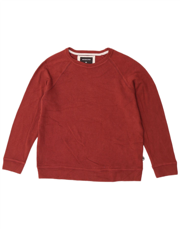 Sweter męski Quiksilver, duży, bordowy, bawełniany
