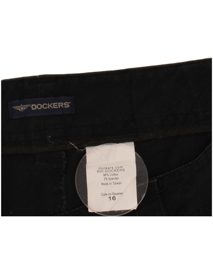 Damskie spodnie Dockers US 16 2XL W38 Granatowa bawełna
