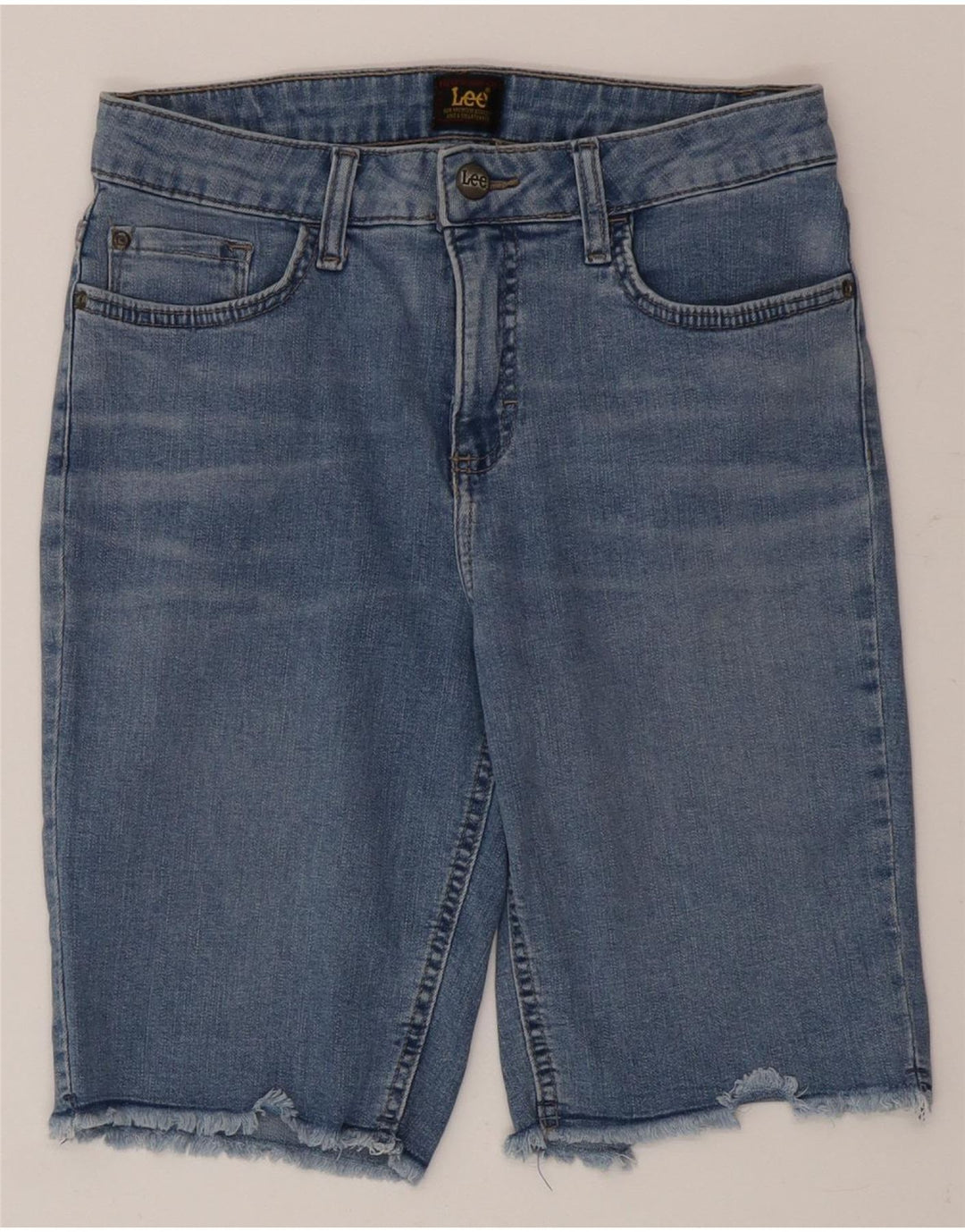 Damskie spodenki jeansowe Lee US 6 Medium W28, niebieska bawełna