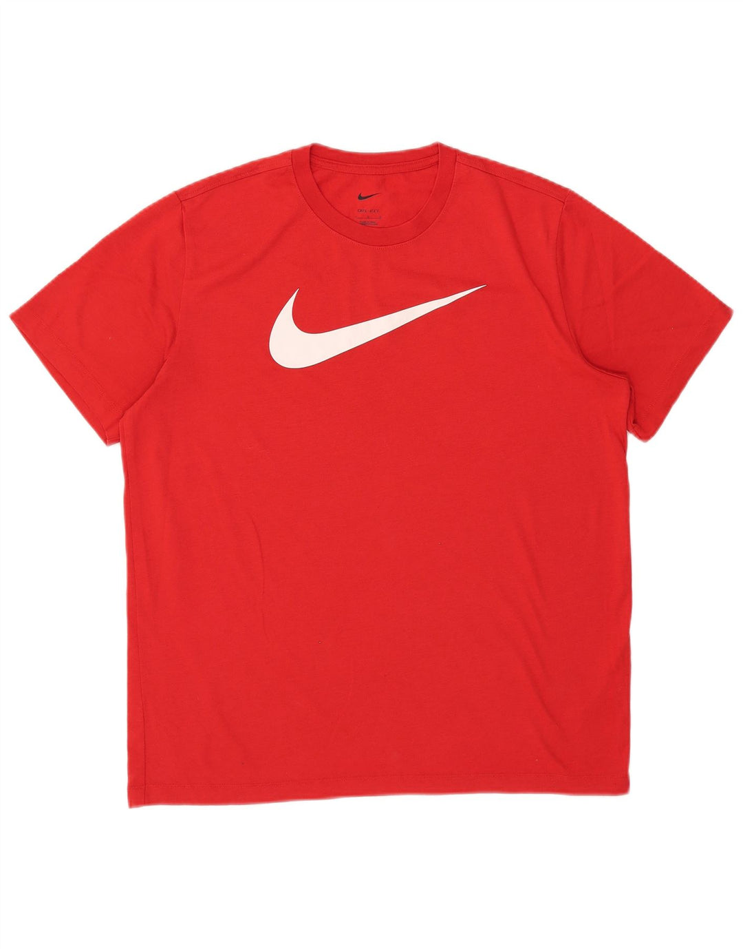 Męski T-shirt z grafiką Nike Dri Fit, duży, czerwony, poliester