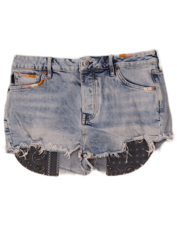 Damskie spodnie jeansowe Superdry w trudnej sytuacji W32, duże, niebieskie, bawełniane